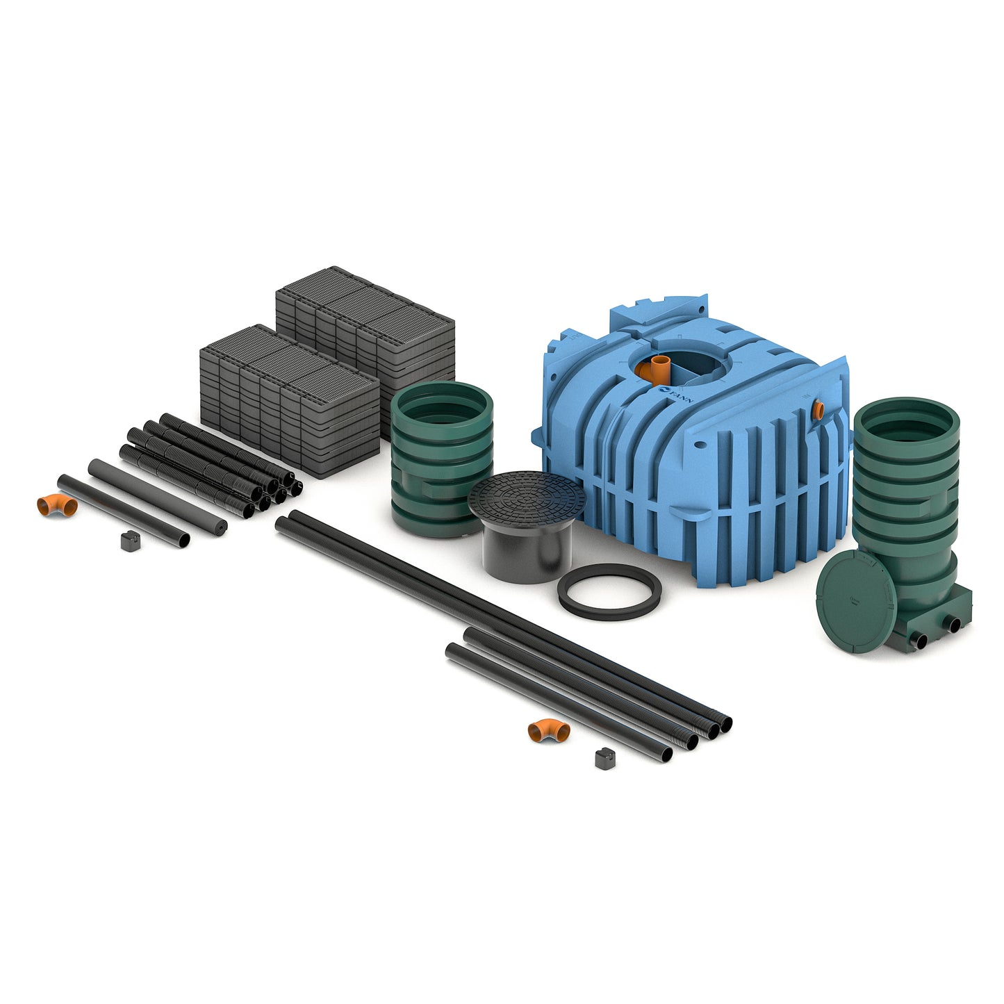 FANN INDRÄN PRO Markbädd WC+BDT 5pe Blue